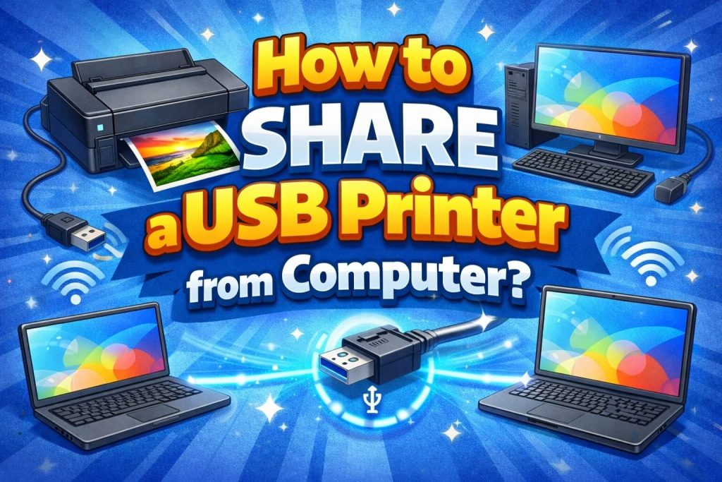 How to Share a USB Printer from Computer