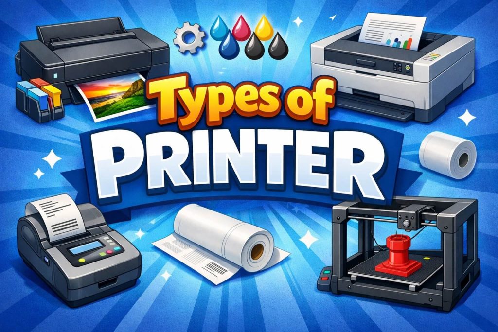 Types of Printer and Their Uses – Complete Guide
