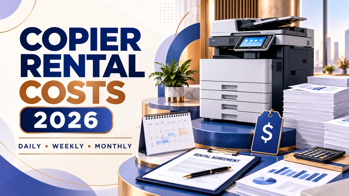 Office Copier Rental Cost in 2026: Monthly Prices, Short-Term Rentals, Leasing Fees, and Hidden Charges